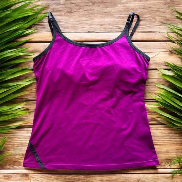 FILA Purple Athletic Tank Top with Built-In Bra – Approx. Size M - Picture 2 of 10